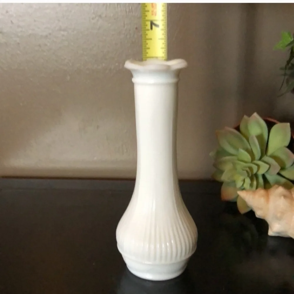 Vintage 2 Randall Glass Vases -White-EUC - Picture 9 of 13